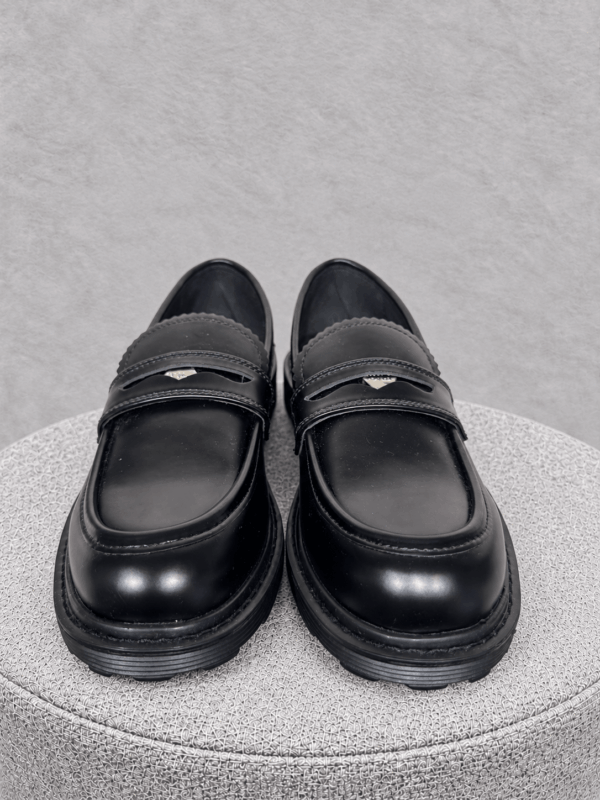 Mocassino Penny Loafer Chunky in Pelle Nera