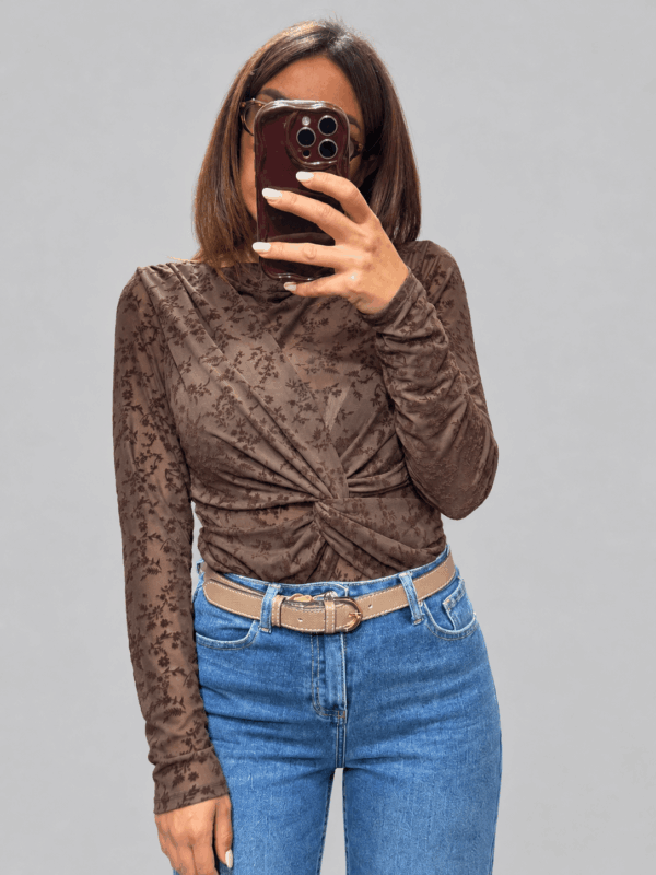 Body Drappeggiato con Nodo