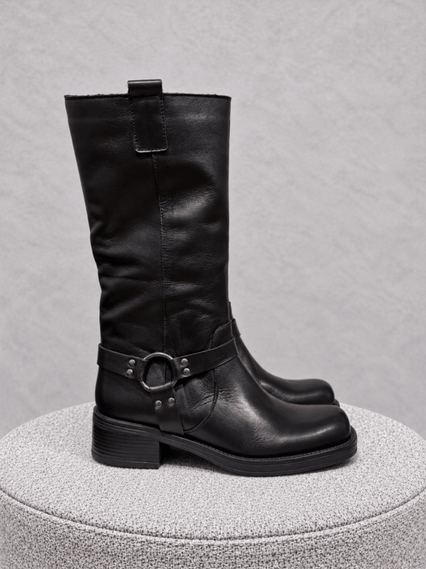 Biker Classico in Pelle Nera