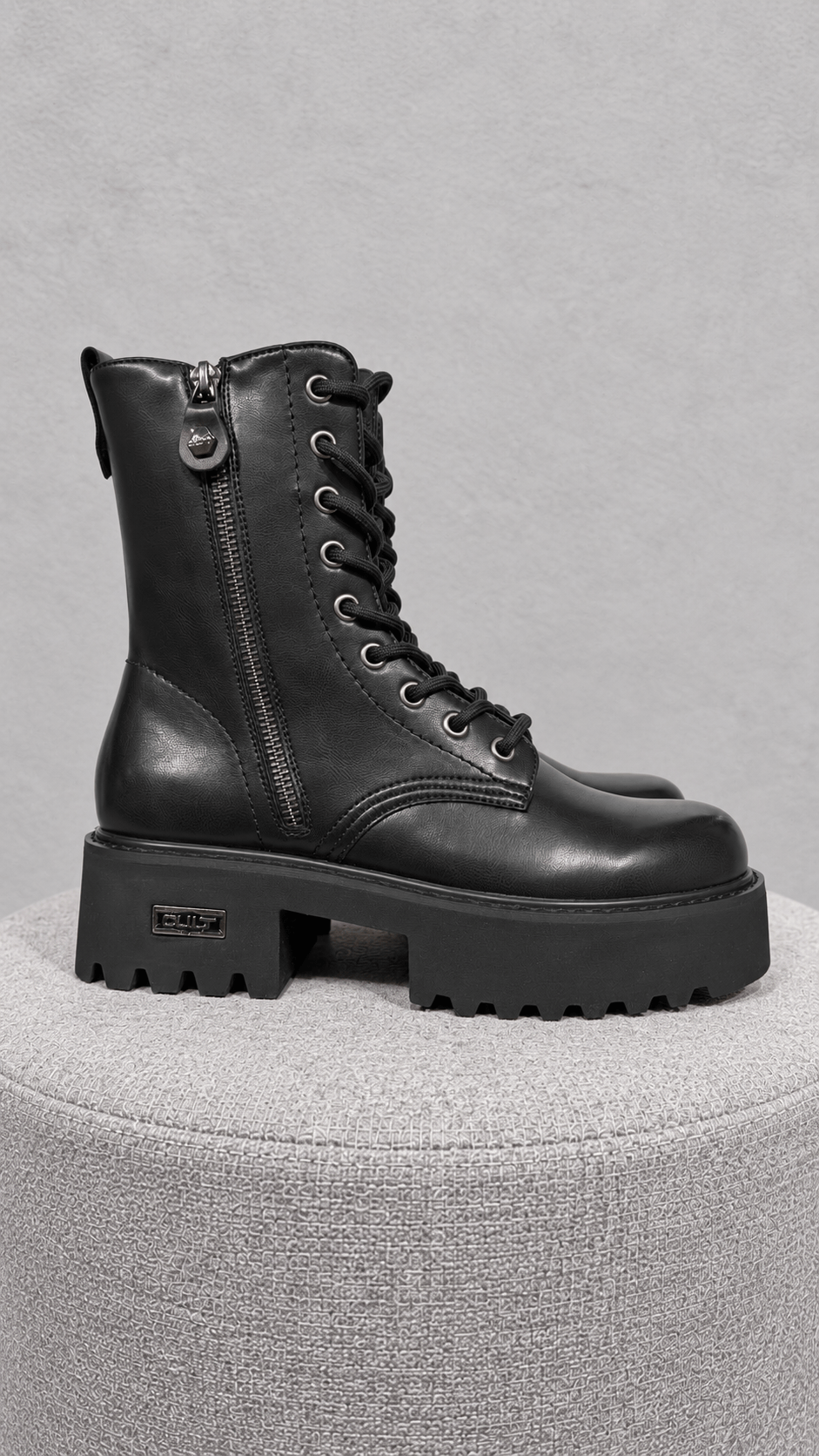 Anfibio Stringato Slash con Zip Laterale